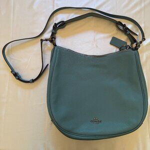 Coach Sutton Hobo Bag Marine Blue Leather